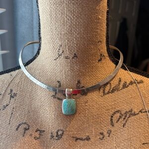 Turquoise Silver Pendant